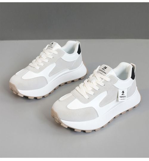 Breathable white shoes, wear-resistant