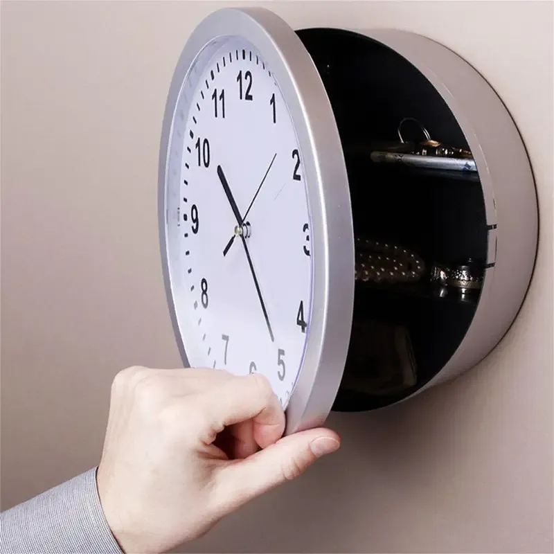 Multifunctional Wall Clock Storage Box
