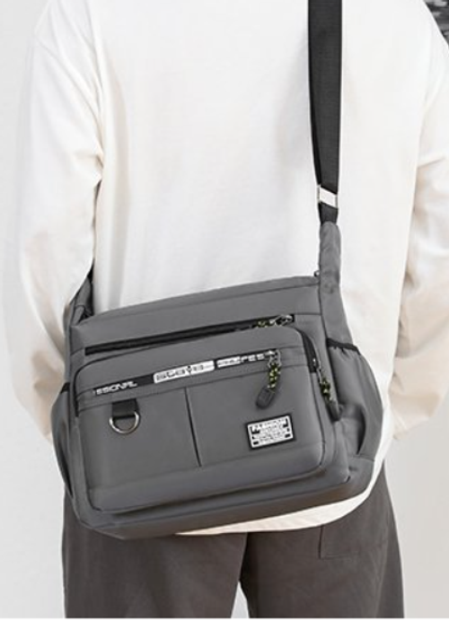 Oxford Cloth Waterproof Large Capacity Crossbody Bag For Men, Leisure Travel Bag, Student's Junket Storage Sling Shoulder Bag