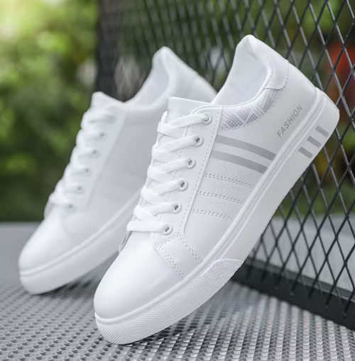 summer men's shoes new Korean style all-match white shoes