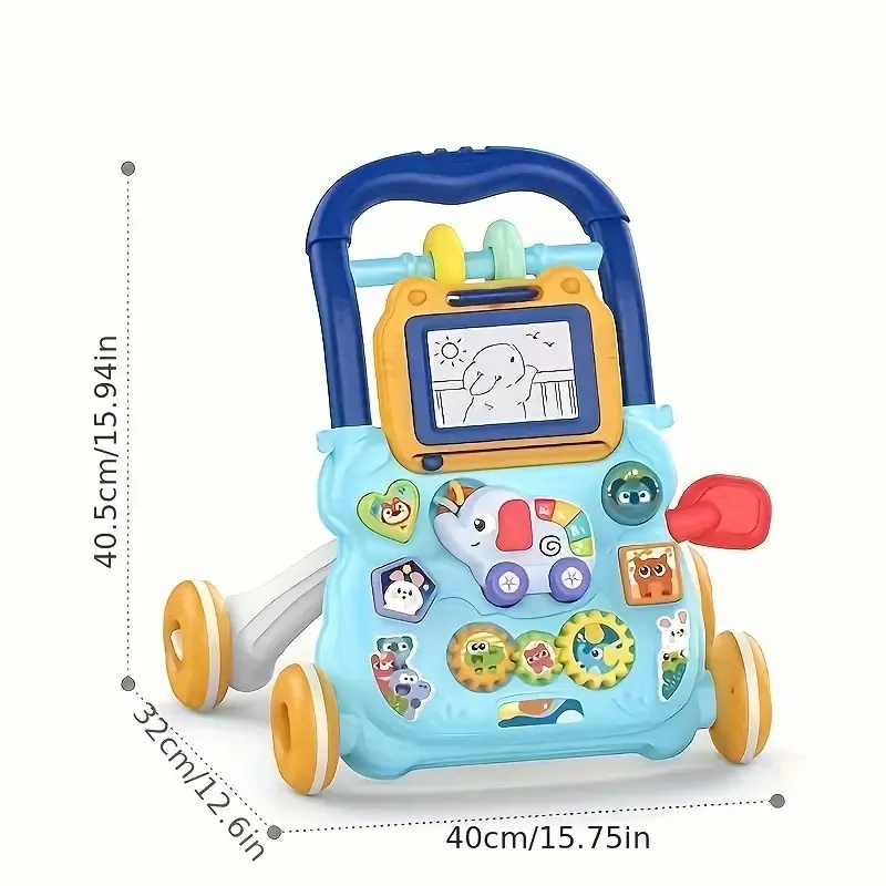 Youngsters' Walking Aid Trolley - Anti-Tip Youngsters Walker with Support Handle, Pink Options