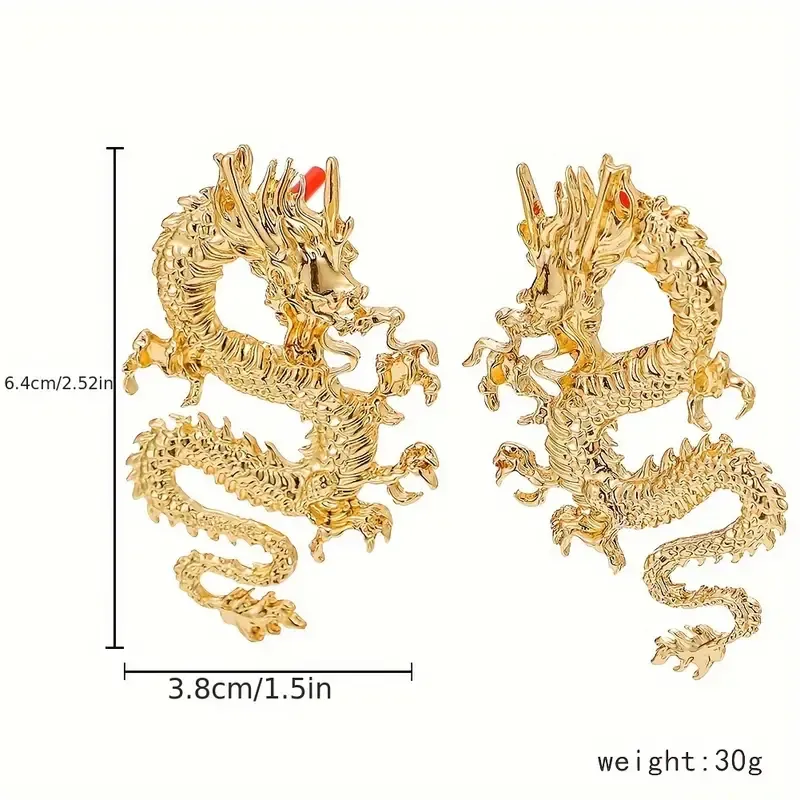 New Popular Chinese Dragon Earrings