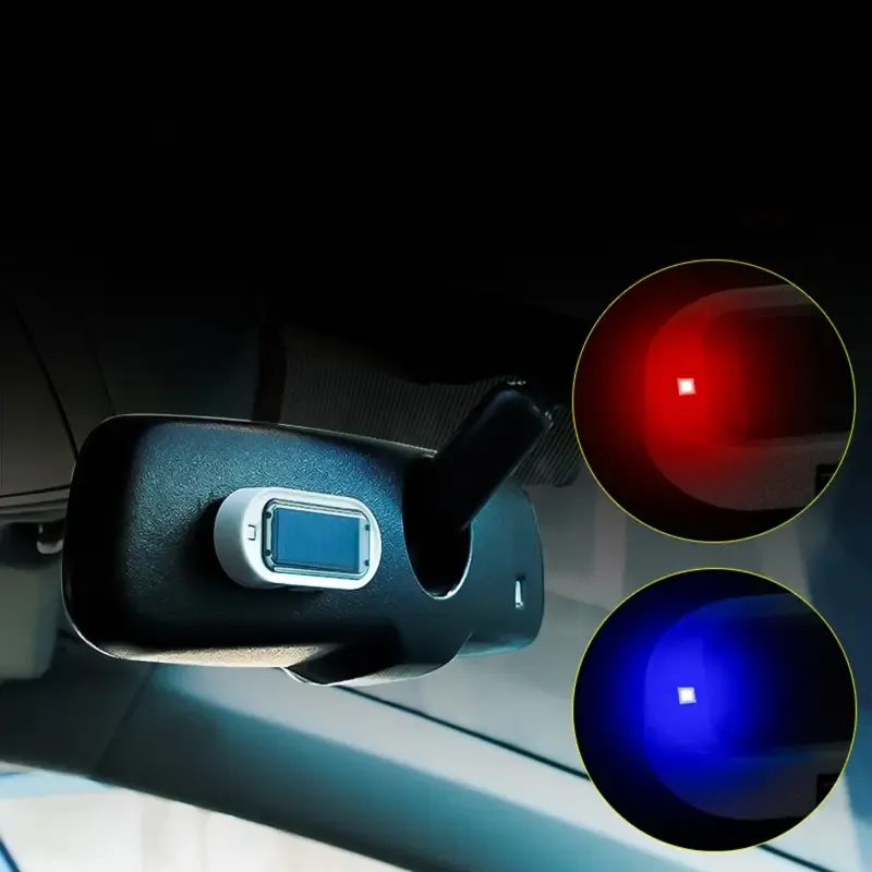 Solar-Powered LED Flashing Warning Lights
