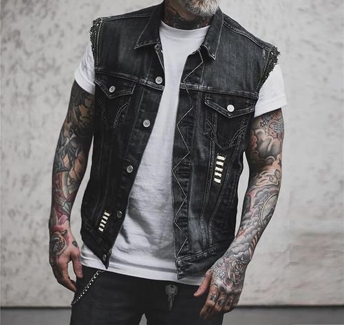 Men's Denim Vest