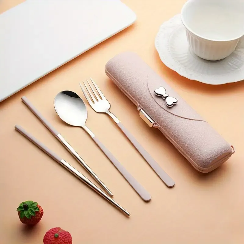 Bow Knot Portable Tableware Set