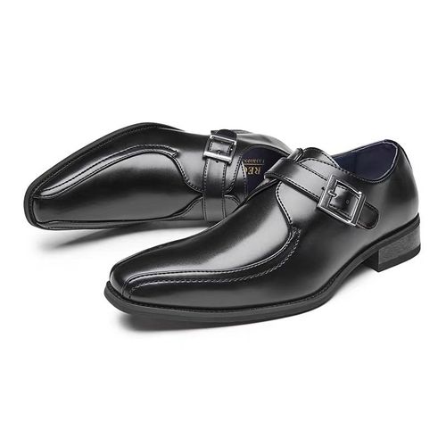 Men's business formal fashion pointed toe British style leather shoes