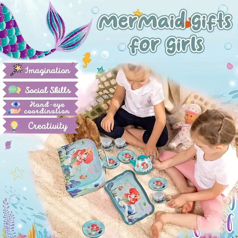 Toiyese Mermaid Tea Party Set