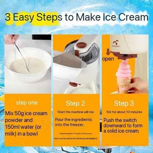 Home ice cream machine Small mini automatic ice cream cone machine Homemade ice cream cone machine