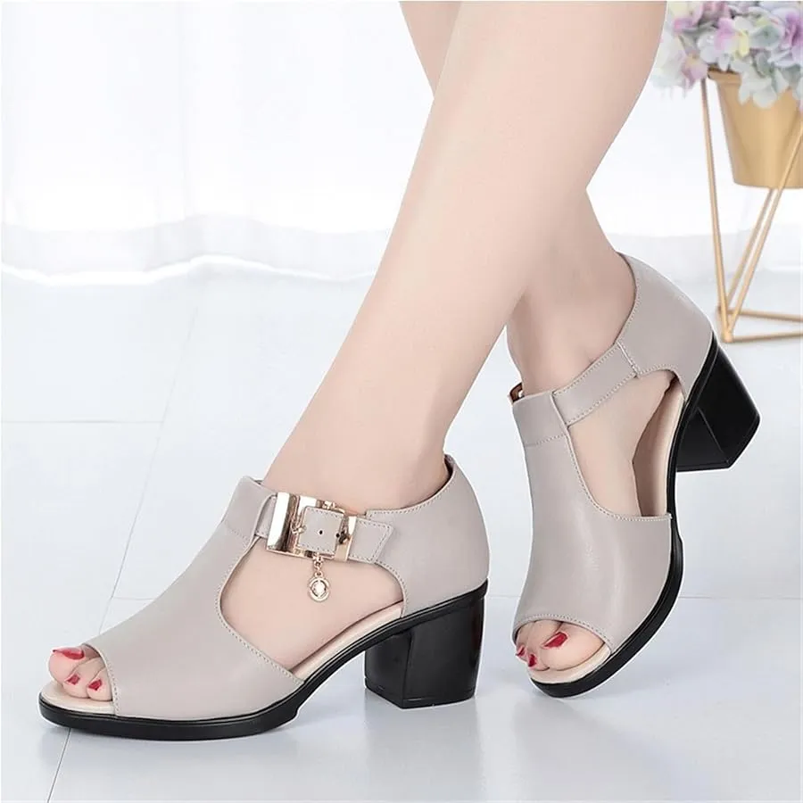 Chunky Heel Sandals 1