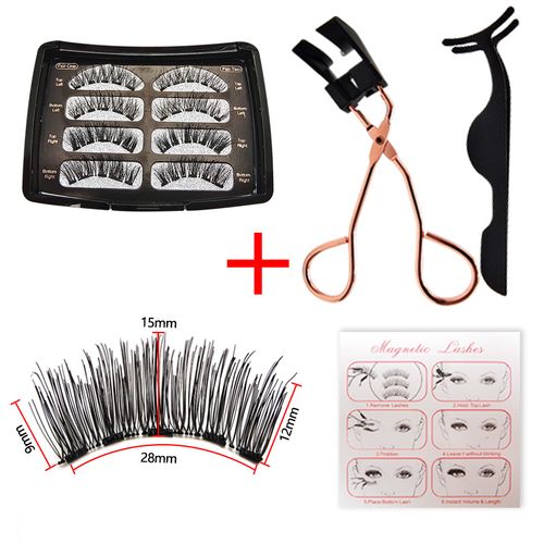 Quantum Magnetic 3D False Eyelashes Set