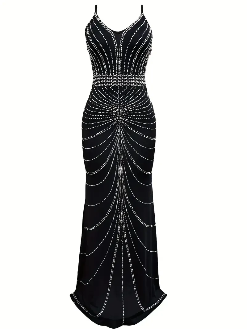 Stunning Glitter Rhinestone Bodycon Dress
