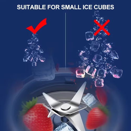 400ml 6-Blade Portable USB Rechargeable Mini Juicer - Compact, Easy to Clean, Space-Saving Fresh Fruit Juicer for On-the-Go, Home, and Travel Use - Perfect Choice for Health-Conscious Juice Lovers