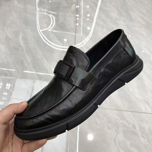 Men's 2025 New Style Leather Business Casual Shoes, Breathable British Style Loafers, Slip-on, Driving Moccasins