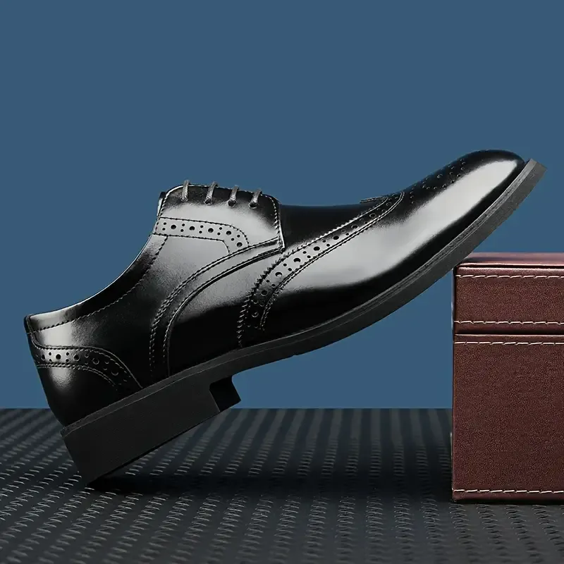 Comfy Wingtip Brogue Derby Shoes