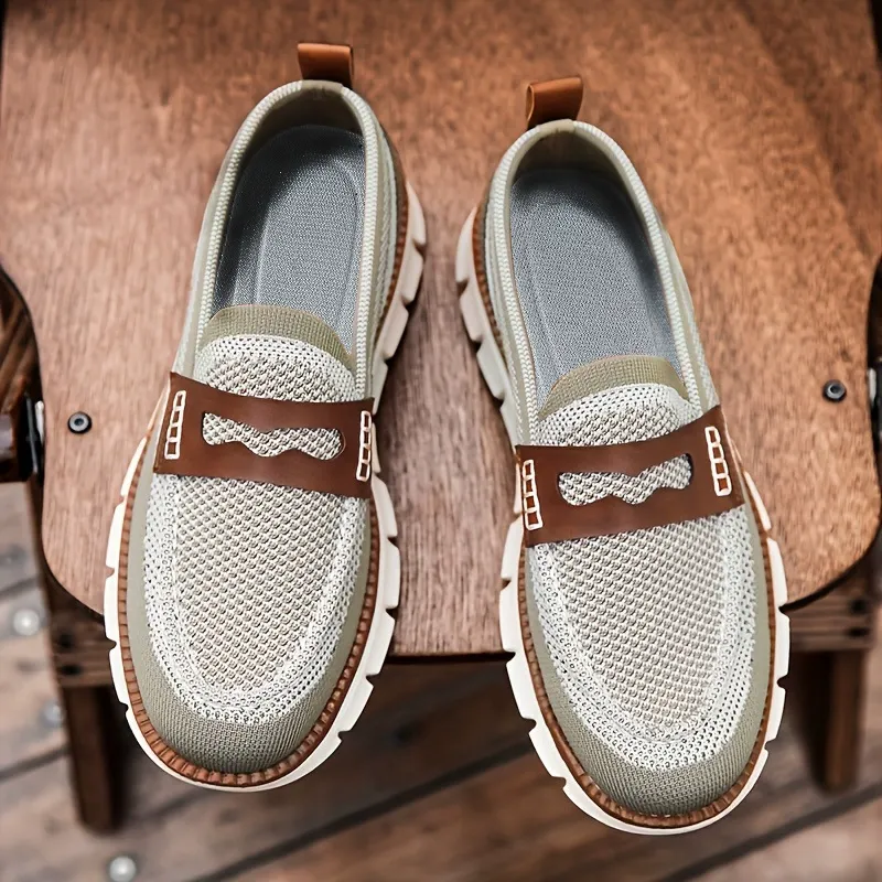Slip-on breathable mesh shoes