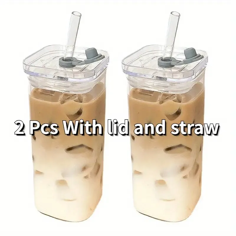 Square Heat Resistant Glass Cups