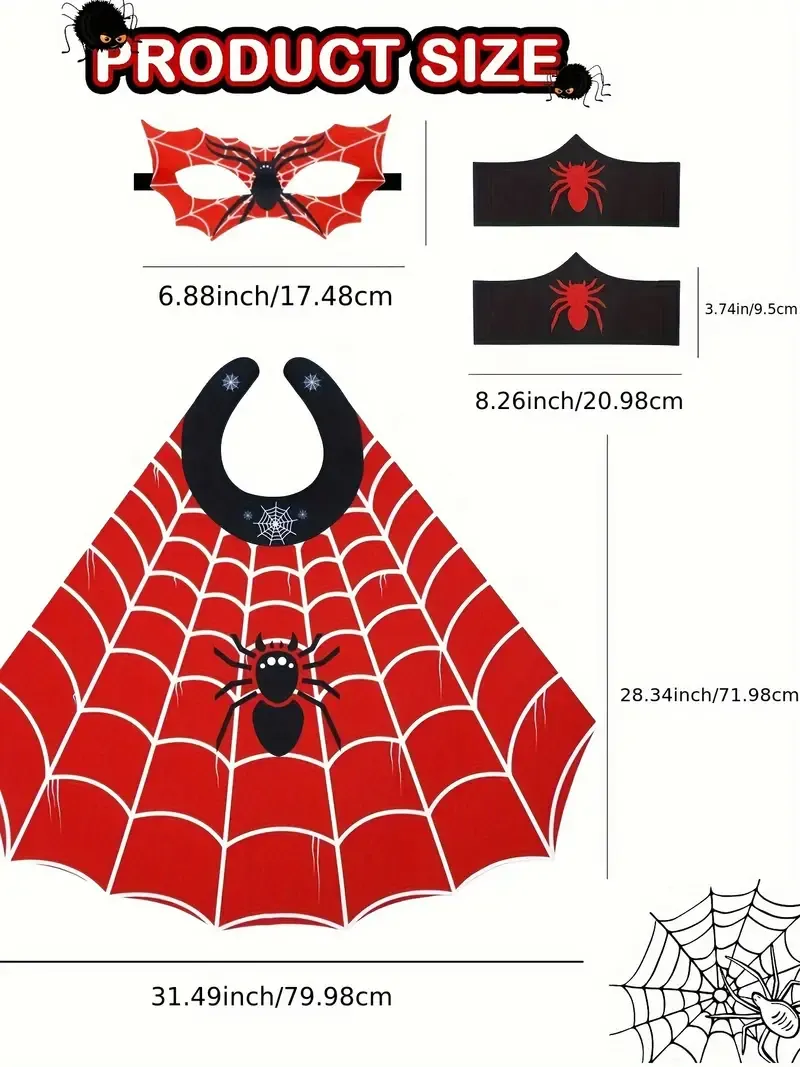 Boys Spider Cape