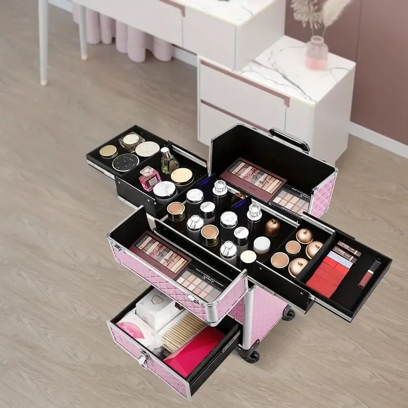 Professional Makeup Case with Wheels