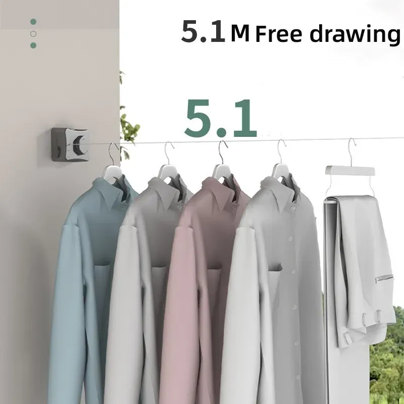 Retractable Clothesline Pull-Out Clothes