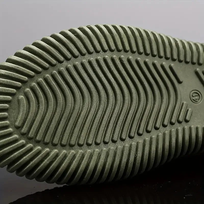 Men's Trendy Woven Knit Breathable Slip On Sock Shoes, Comfy Non Slip Thickened Sole Casual Sneakers For Men's Outdoor Activities