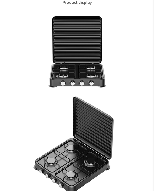 Foreign trade gas stove tabletop four-burner stove Gas Stove European outdoor manual ignition gas