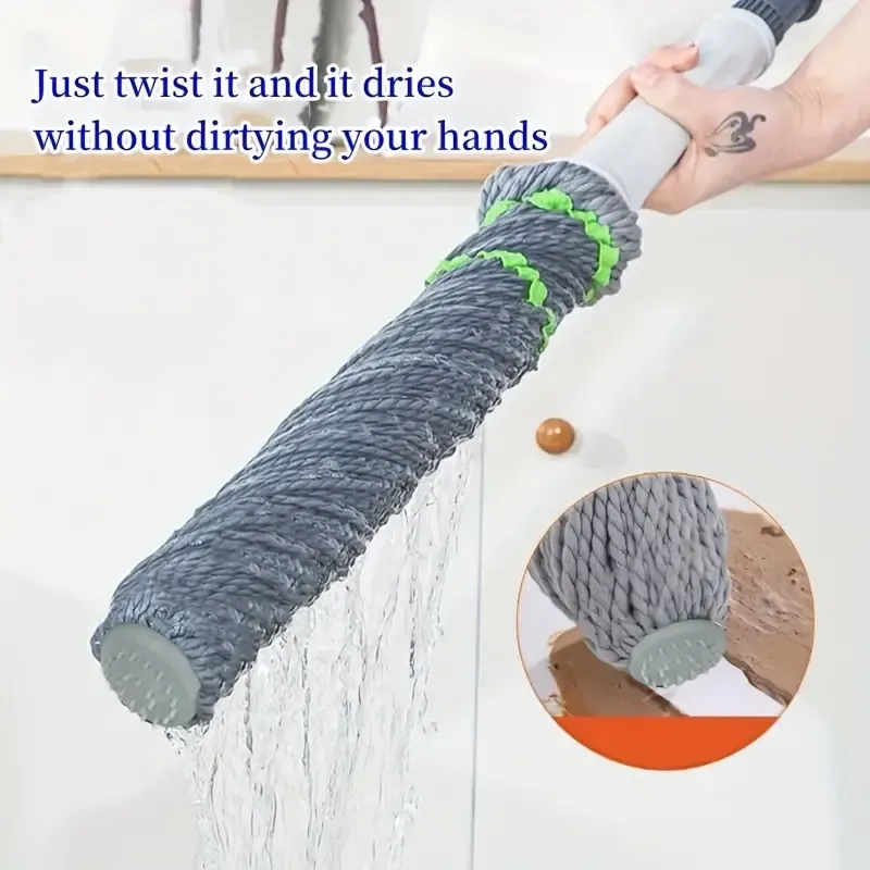 Self-Tightening Spin Mop