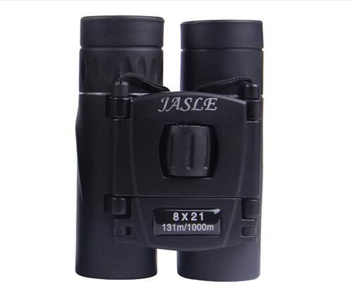 8x21 Binoculars for Adults and Kids Folding Compact Lightweight Small Binoculars for Bird Watching Hiking Travel Concerts Mini for Hiking (Black, One Size)