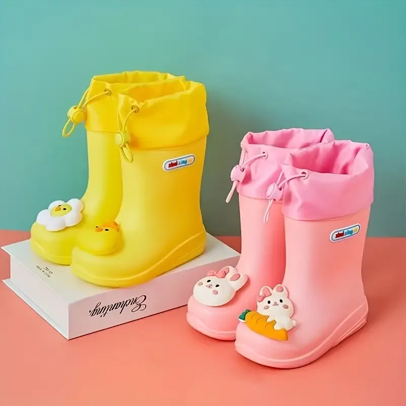 Vibrant Cartoon Rain Boots for Girls