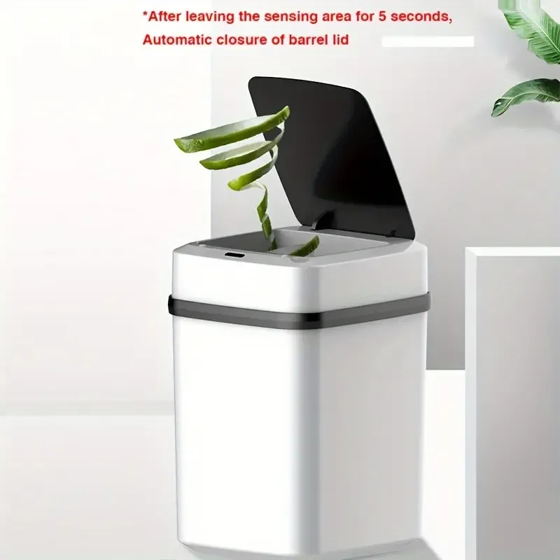 Smart Automatic Sensor Trash Can With Lid