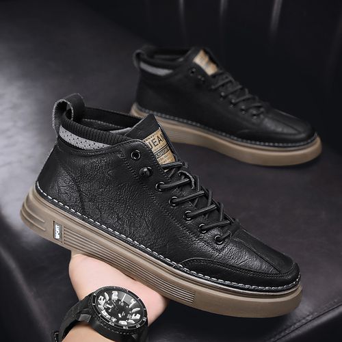 High top sneakers casual leather shoes martin boots