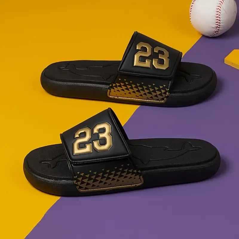 Men's Trendy Slide Sandals with Number 23