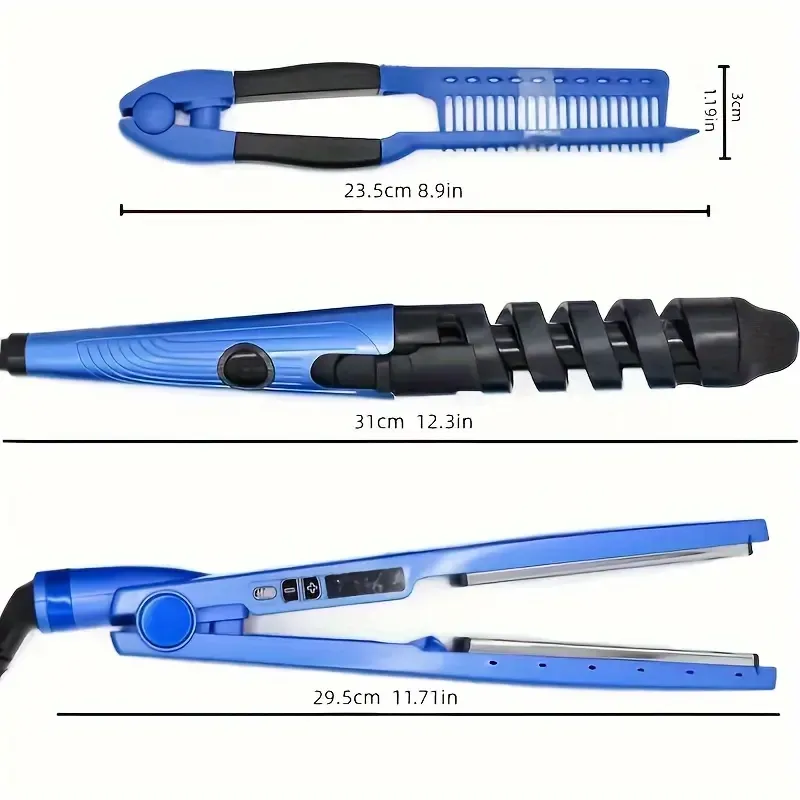 Blue Hairdressing Tools Set