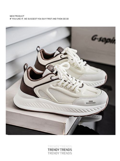 Soft-soled, non-slip dad running shoes