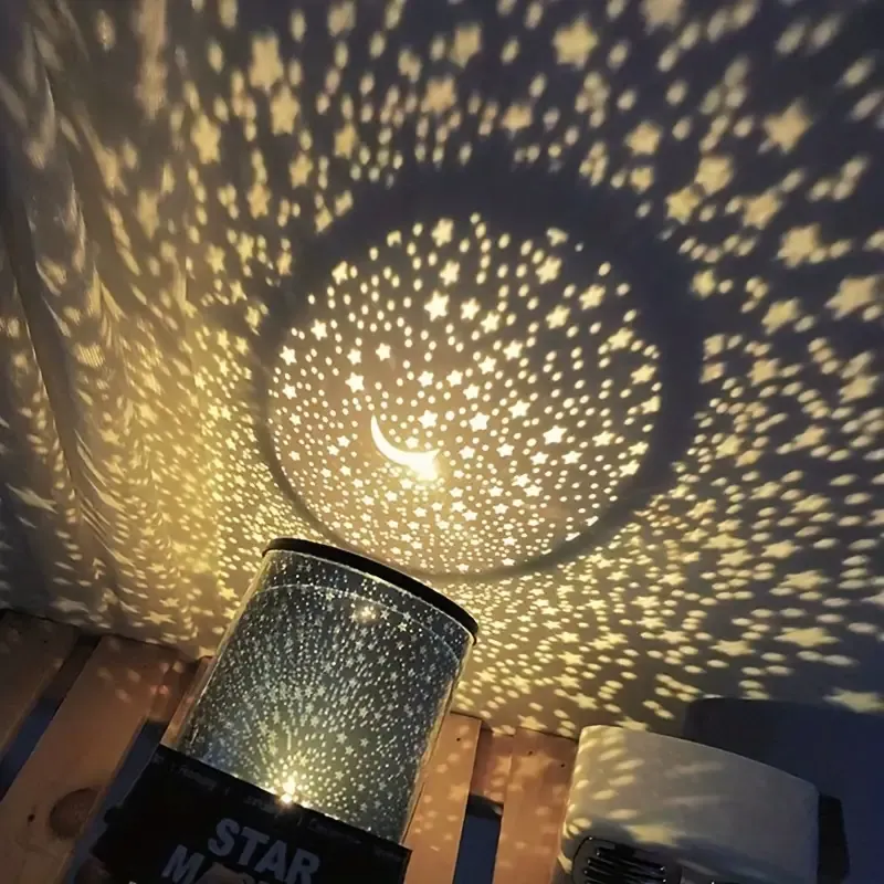 1pc LED Starry Sky Light Projector Colorful Night Light, For Home Decor Living Room, Halloween, Christmas Decor, Wall Decor, For Camping, Party, Gift For Birthday