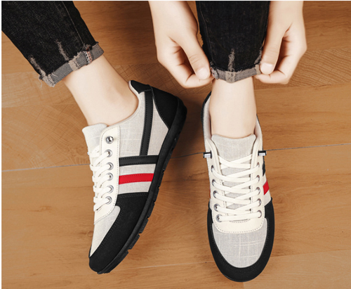 men's casual white sports shoes
