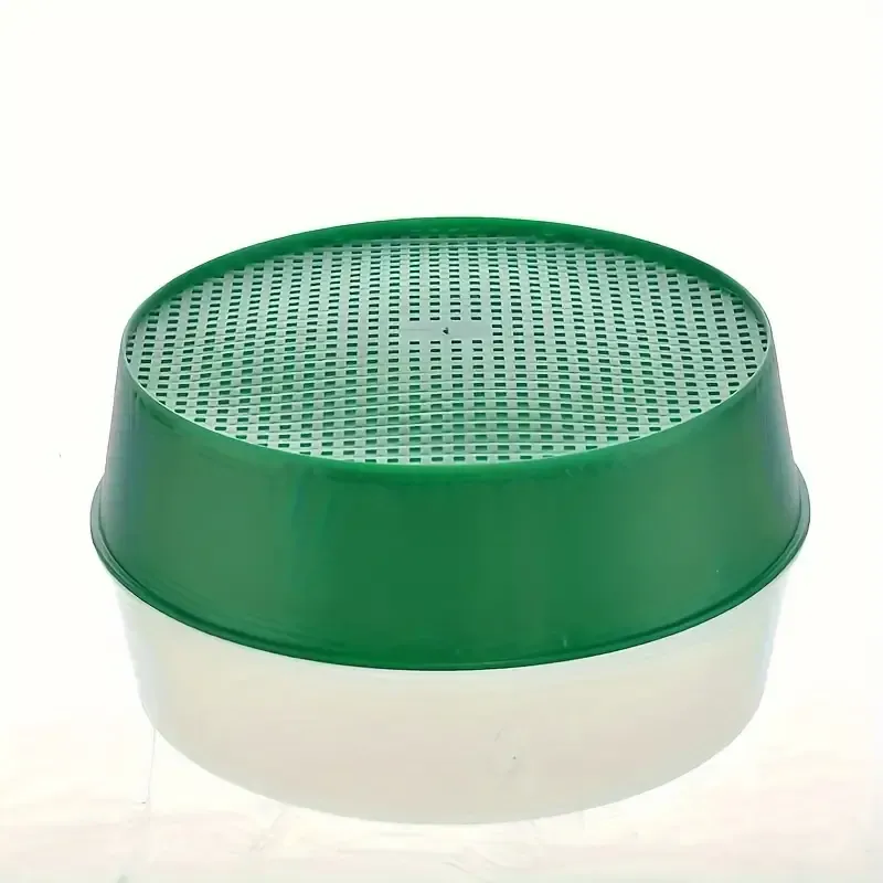 5pcs Durable Round Plastic Soil Sifter - Efficient Gardening & Lawn Care Tool for Indoor or Outdoor Use