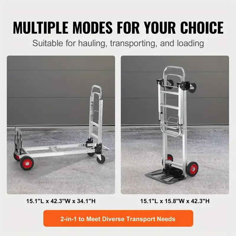 Capacity Heavy Duty Aluminum Folding Hand Truck