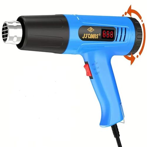 220V Side Digital Hot Air Gun, Can Be Used For Thawing Water Pipes, Blowing Heat Shrink Pipes, Blowing Heat Shrink Films, And Automotive Films. The Back Cover Can Be Adjusted By Rotating 50-650 Degrees
