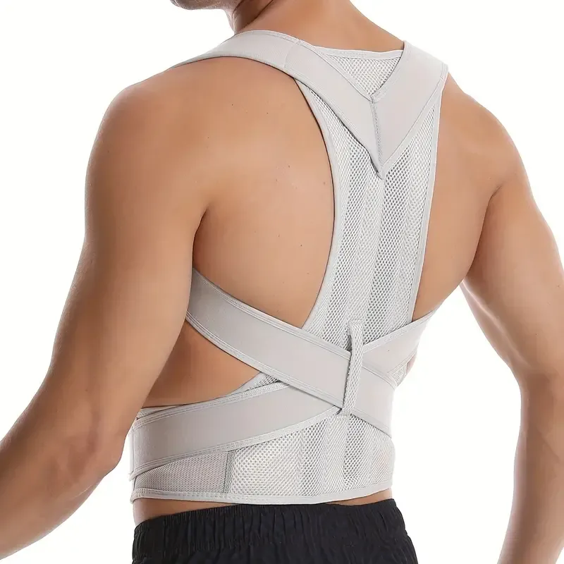 1pc Posture Corrector Back Posture Brace For Men & Women, Clavicle Support Stop Slouching And Hunching Adjustable Back Trainer