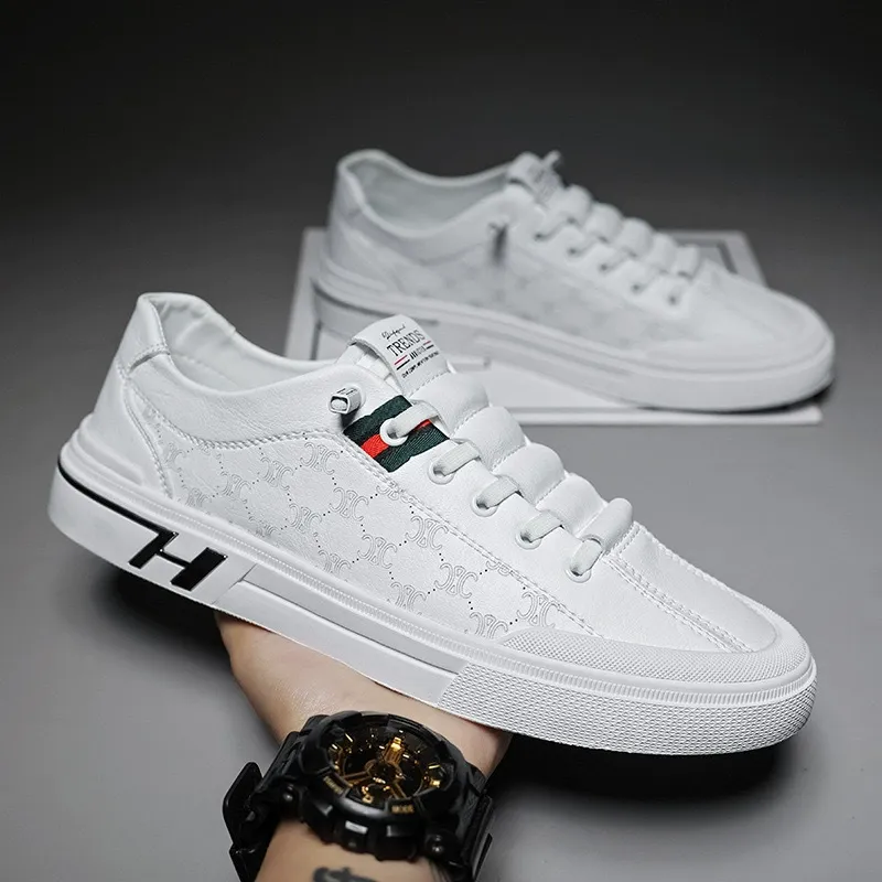 men's white flat casual sneakers