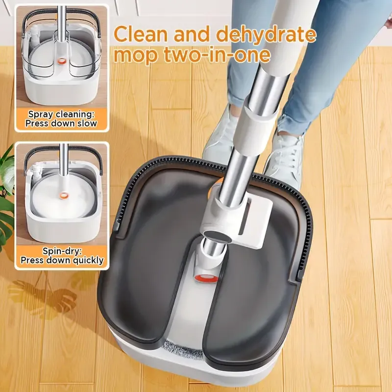 Spin mop and bucket set