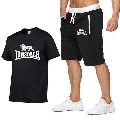 Fashion 2-piece Men's Letter Digital Print Outfit Set, Men's Short Sleeve Round Neck T-shirt & Casual Shorts Set For Summer Outdoor