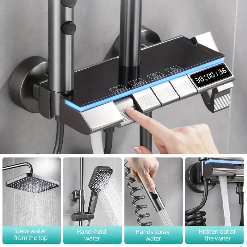 Multi-Function Bathroom Shower System