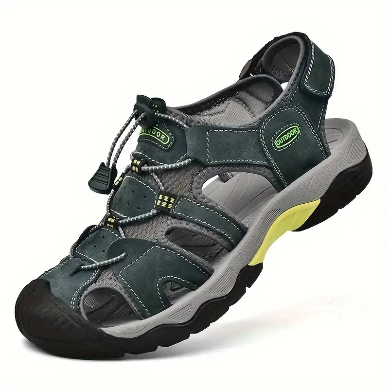 Men's Sandals, Durable Non Slip Outdoor Hiking Trekking Sandals, Comfy Beach Shoes, Spring And Summer