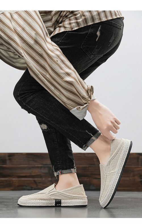 Canvas men's shoes summer breathable