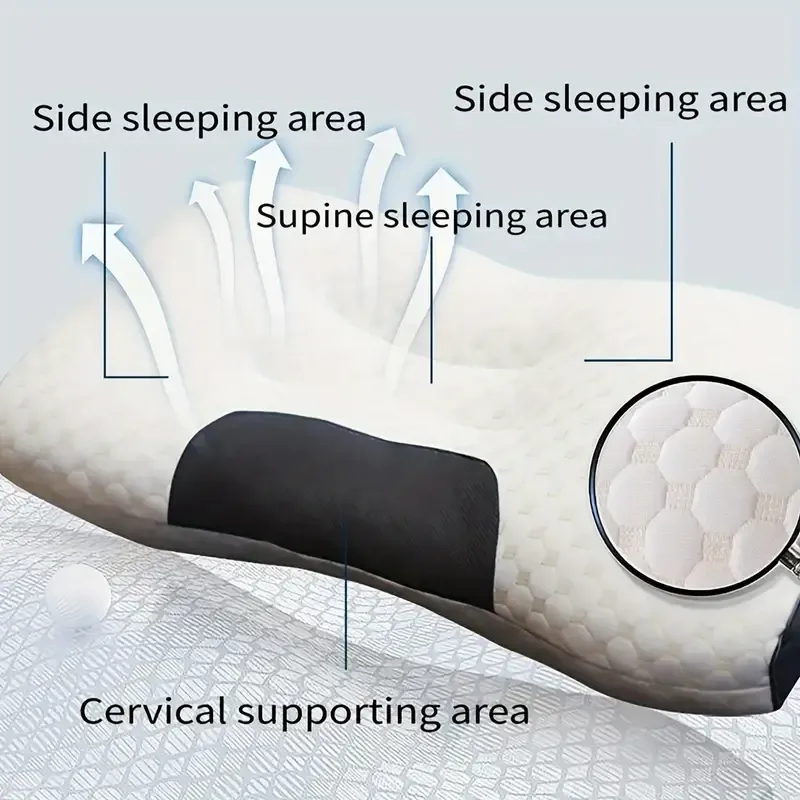 1pc - Breathable Knitted SP Neck Protection Pillow, with Moisture Absorption, Sleep Massage Core and Decorative Design, Suitable for Bedding, Living Room and Bedroom, Outdoor Tents, Camping, Hiking