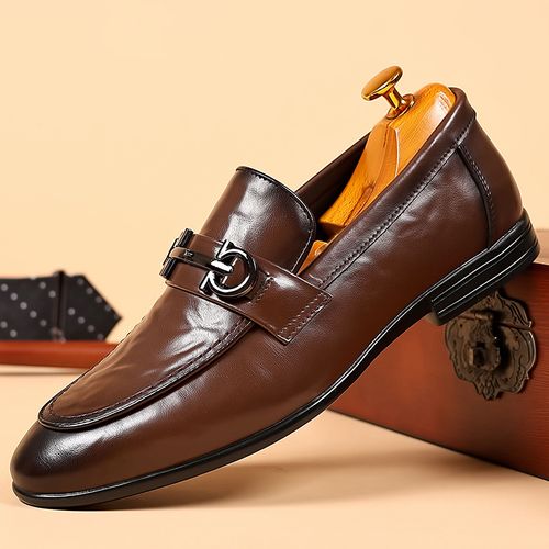 Men's Luxury Solid Bit Loafers