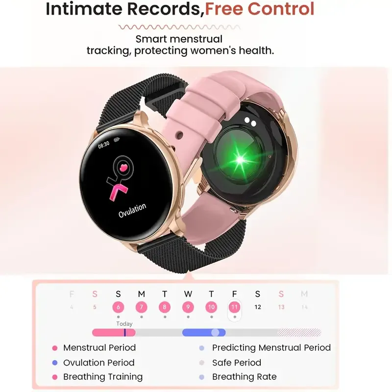 Smartwatch with Wireless Call/Dial, Female Functions, Sleep, 19 Sports Modes, Music Player, Pedometer - Perfect Birthday Gift for Men & Women, Christmas, Halloween, Smartwatches For Android & Ios