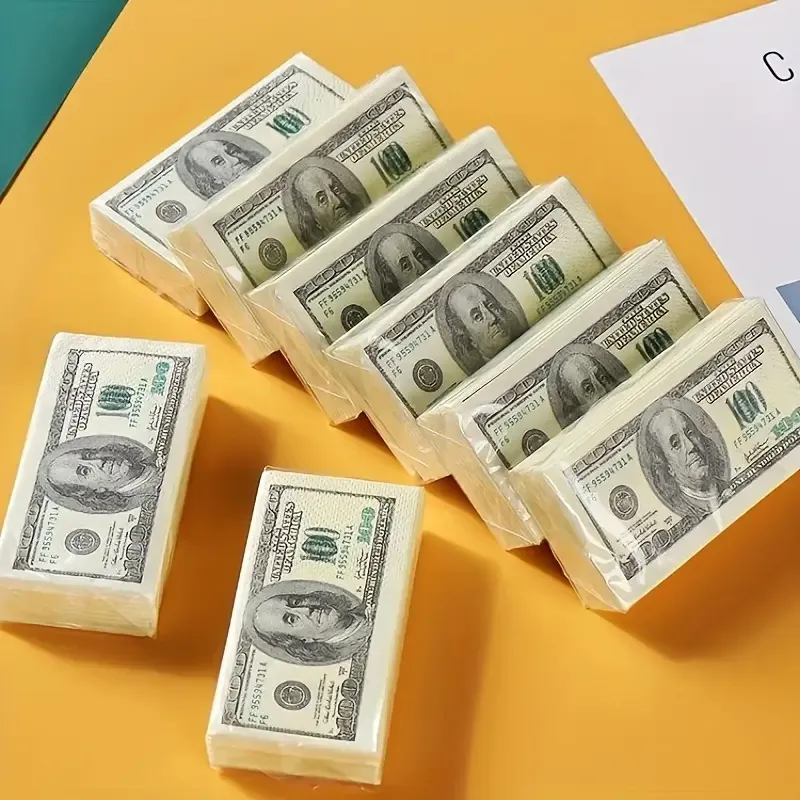 USD Currency Printed Napkins