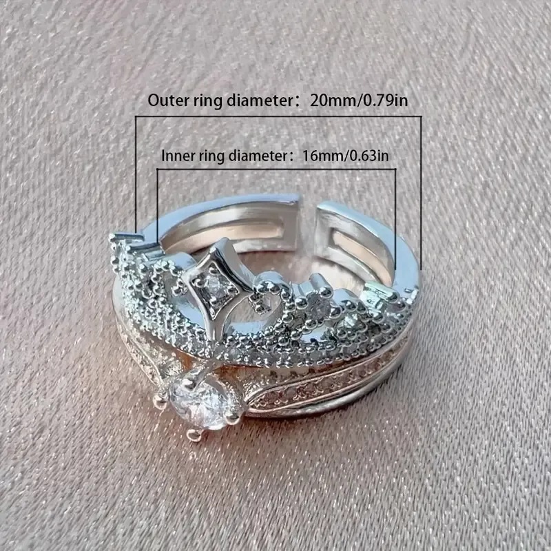 Radiant Princess Crown Ring